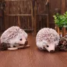Hedgehog keychain - plush pom pomKeyrings