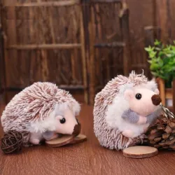 llaveroLlavero erizo - pompón de peluche