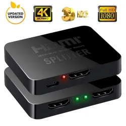4K HDMI splitter - fuld HD - 1080P - 1 i 2 ud forstærker - dobbelt skærm - til HDTV DVD PS3 Xbox