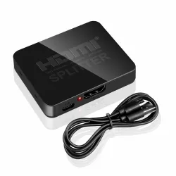 4K HDMI splitter - full HD - 1080P - 1 i 2 ut forsterker - dobbel skjerm - for HDTV DVD PS3 Xbox