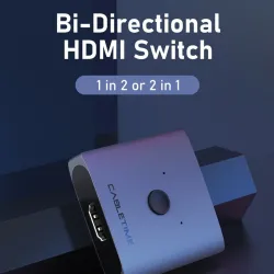 4K HDMI-jakaja - 60 Hz - 1x2/2x1 sovitin - 2 in 1 -muunnin