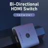 4K HDMI-jakaja - 60 Hz - 1x2/2x1 sovitin - 2 in 1 -muunnin