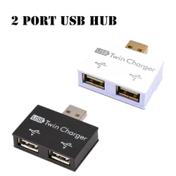 USB 2.0 til 2 port lader - HUB adapter