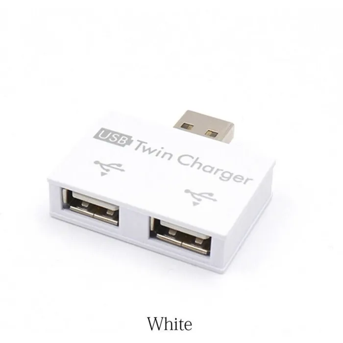 USB 2.0 til 2 port lader - HUB adapter