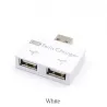 USB 2.0 naar 2-poorts oplader - HUB-adapterHubs