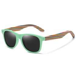 Óculos de sol de madeira clássicos - polarizados - UV 400 - unissex