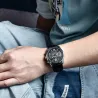 BENYAR - montre de sport à quartz - étanche - bracelet cuir