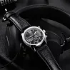 BENYAR - sports quartz ur - vandtæt - læderrem