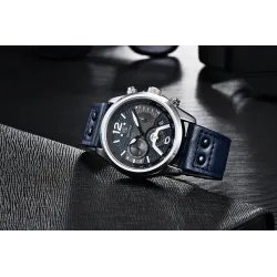 BENYAR - relógio Quartz esportivo - à prova d'água - pulseira de couro