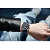 BENYAR - sports Quartz-klokke - vanntett - lærreim