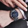 BENYAR - montre de sport à Quartz - étanche 100m - bracelet cuir