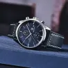 BENYAR - montre de sport à Quartz - étanche 100m - bracelet cuir