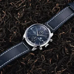BENYAR - montre de sport à Quartz - étanche 100m - bracelet cuir