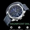 BENYAR - montre de sport à Quartz - étanche 100m - bracelet cuir