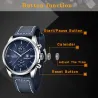 BENYAR - montre de sport à Quartz - étanche 100m - bracelet cuir