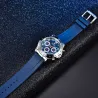 BENYAR - montre en acier inoxydable - Quartz - chronographe - étanche 30M - bracelet en caoutchouc