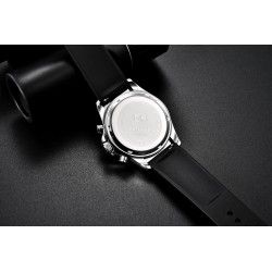 RelojesBENYAR - reloj de acero inoxidable - Cuarzo - cronógrafo - 30M resistente al agua - correa de caucho