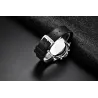 BENYAR - montre en acier inoxydable - Quartz - chronographe - étanche 30M - bracelet en caoutchouc