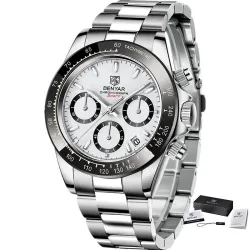 BENYAR - montre de sport en acier inoxydable - chronographe - Quartz - étanche
