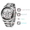 BENYAR - montre de sport en acier inoxydable - chronographe - Quartz - étanche