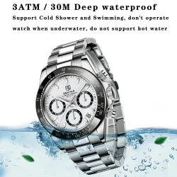 BENYAR - montre de sport en acier inoxydable - chronographe - Quartz - étanche