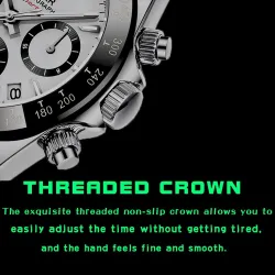 BENYAR - montre de sport en acier inoxydable - chronographe - Quartz - étanche