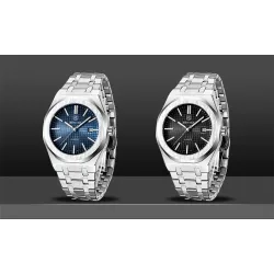 BENYAR - montre de luxe en acier inoxydable - Quartz - étanche