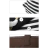 Gestreifter Leinenrucksack - Schultasche - 3-teiliges Set