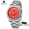 RelojesBENYAR - reloj deportivo automático - acero inoxidable - resistente al agua