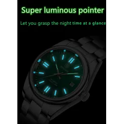 BENYAR - montre de sport automatique - acier inoxydable - étanche