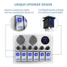 Vandtæt metalvippe - vippekontaktpanel - afbryder - USB - 4/6 gang
