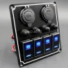 Wodoodporny metalowy rocker - panel przełączników dwustabilnych - wyłącznik - USB - 4/6 gangNarzędzia & konserwacja