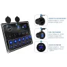 Vandtæt metalvippe - vippekontaktpanel - afbryder - USB - 4/6 gang