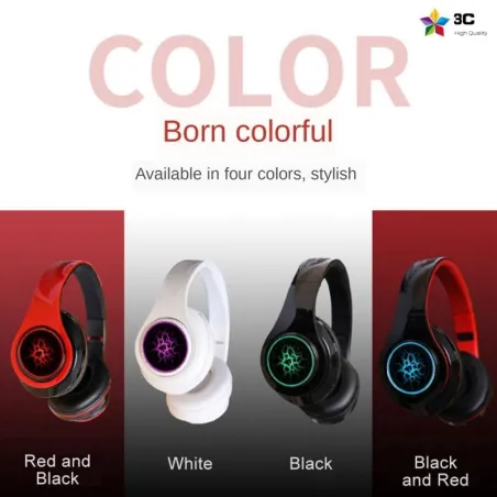 B39 - LED - Casque sans fil Bluetooth - casque avec microphone