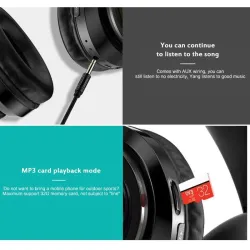 B39 - LED - Casque sans fil Bluetooth - casque avec microphone