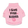 "I give free kisses" - t-skjorte for hunder/katter