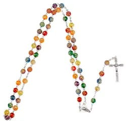 Fargerike perler rosenkrans