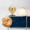 Roterende golden globe - med stativ