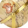 Globe doré rotatif - avec support