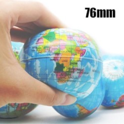Hilandero inquietoPelota de espuma con mapa del mundo - juguete para aliviar el estrés - 76 mm