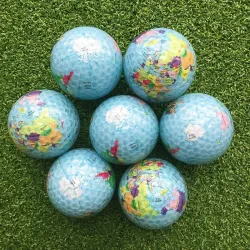 GolfPelota de golf - mapamundi impreso
