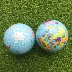 Golfball - trykt verdenskart