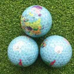 GolfPelota de golf - mapamundi impreso