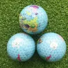 Golfboll - tryckt världskarta