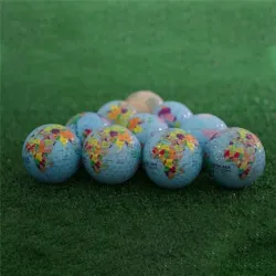 Golfboll - tryckt världskarta