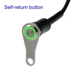 InterruptoresInterruptor LED para manillar de motocicleta - ON-OFF - soporte regulable - estanco - acero inoxidable