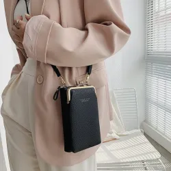 BolsasBandolera pequeña - billetera / porta celular - con cremallera