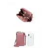 Liten crossbody-veske - lommebok / telefonholder - med glidelås