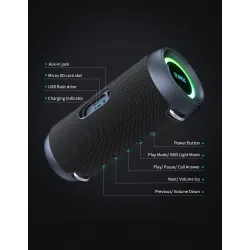 MIFA A90 - Bluetooth speaker - with Class D amplifier - waterproof - 60WBluetooth speakers