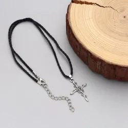 Rosenkreuz-Anhänger - Seilhalskette